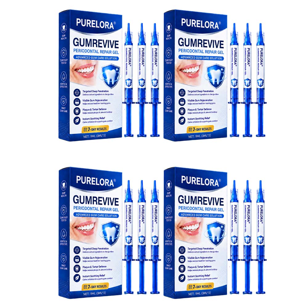 🦷𝐏𝐔𝐑𝐄𝐋𝐎𝐑𝐀® GumRevive Periodontal Repair Gel (for bleeding gums, receding gums, and loose teeth)