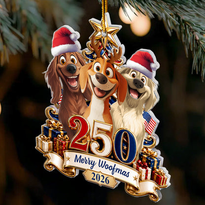 Christmas Gift For Dog Lover, American 250Th Anniversary Holiday Keepsake - Personalized Ornament