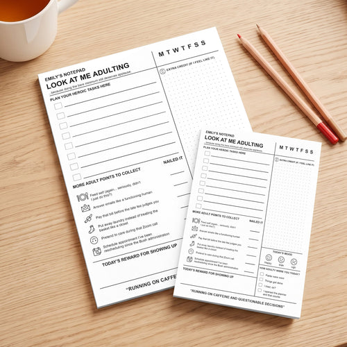 Funny Note For Coworkers, Self Gifts, Christmas Bulk Gifts - Personalized Notepad