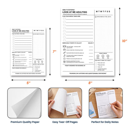 Funny Note For Coworkers, Self Gifts, Christmas Bulk Gifts - Personalized Notepad