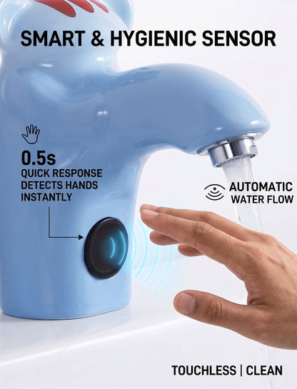 Cute Cat Touchless Sensor Faucet – Make Handwashing Fun for Kids!