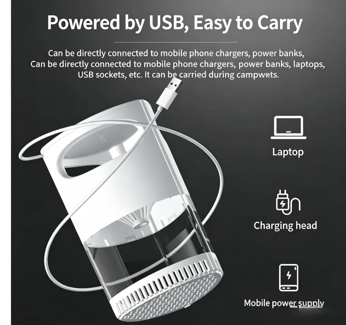 Last 50%off    Indoor Flying Insect Trap with UV Light and Suction Fan, Plug-In Bug Catcher for Home, Kitchen, Bedroom and Office